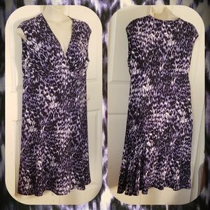 💋 NWOT purple leopard print dress